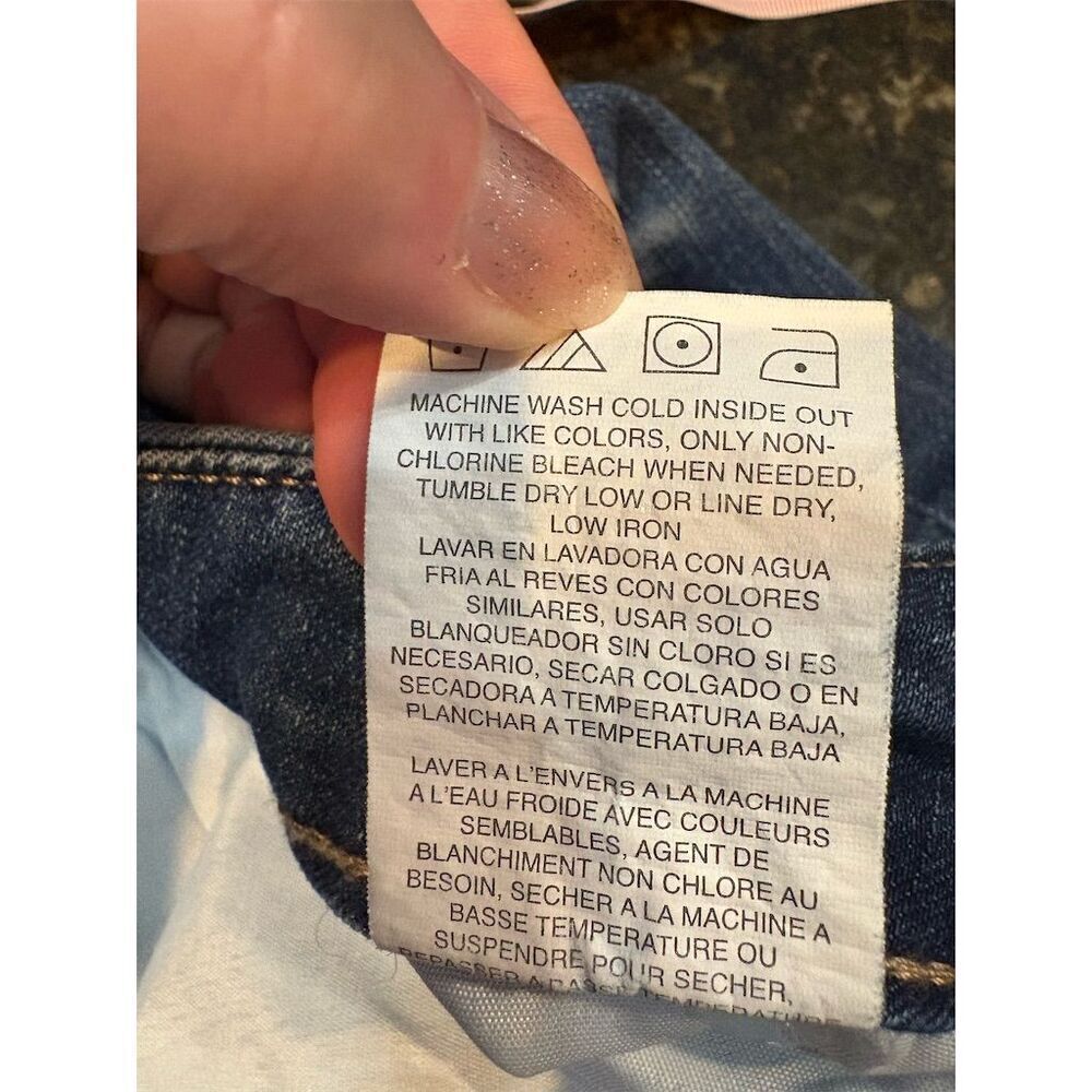 Lee Women's Bermuda Denim Shorts Blue Size 12 Casual Mid Rise - Picture 8 of 8
